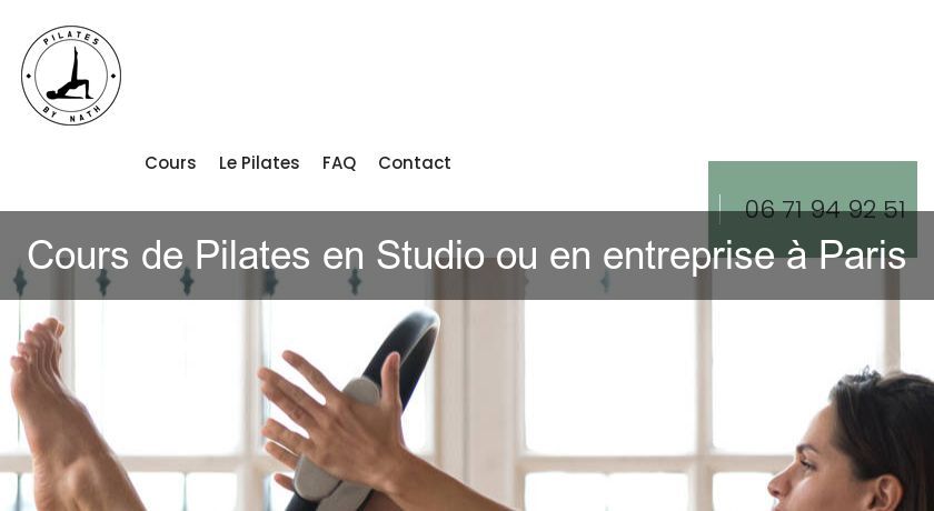 Cours de Pilates en Studio ou en entreprise à Paris