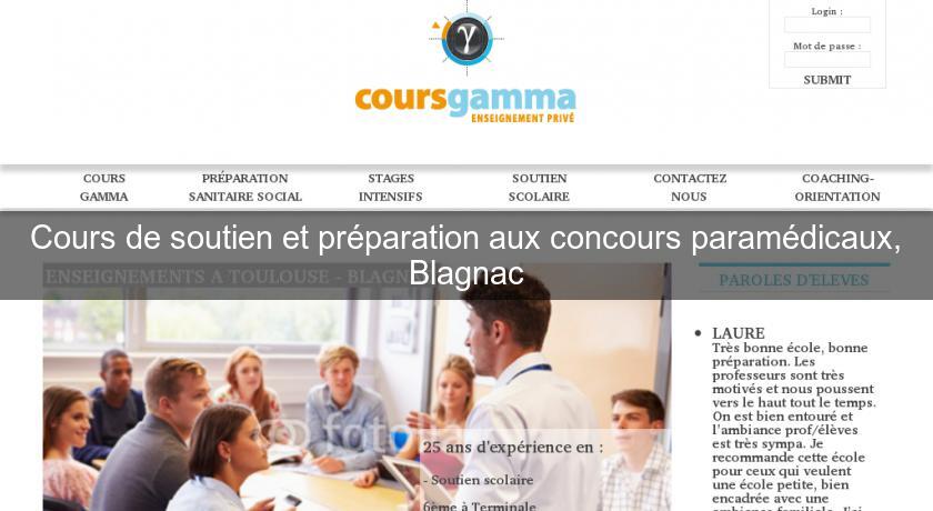Cours de soutien et préparation aux concours paramédicaux, Blagnac Cours de soutien et préparation aux concours paramédicaux, Blagnac