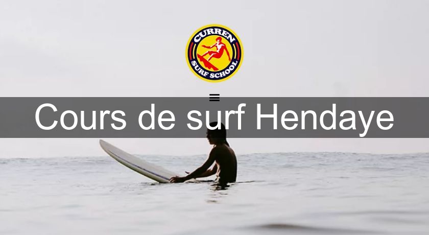 Cours de surf Hendaye