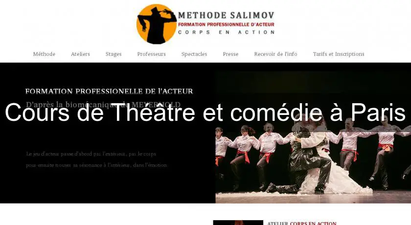 Cours de Théâtre et comédie à Paris