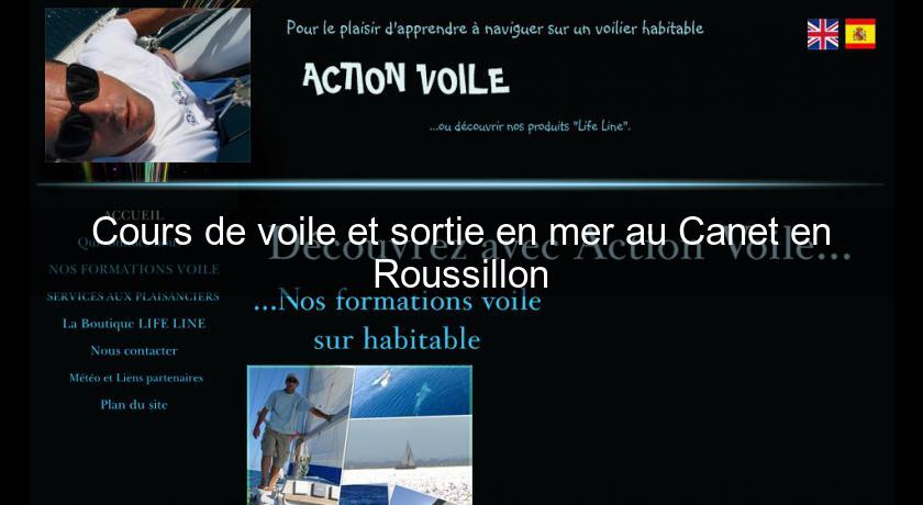 Cours de voile et sortie en mer au Canet en Roussillon