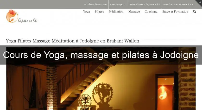 Cours de Yoga, massage et pilates à Jodoigne