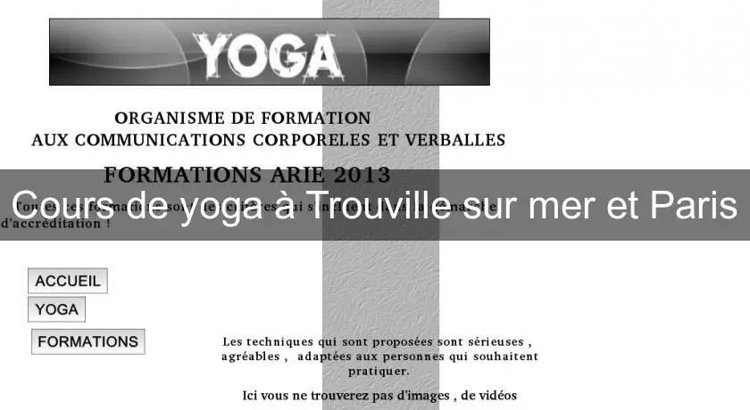 Cours de yoga à Trouville sur mer et Paris