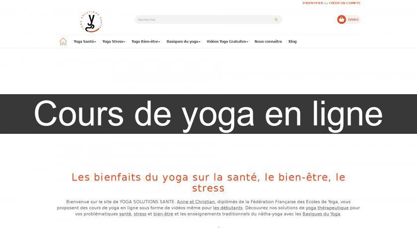 Cours de yoga en ligne