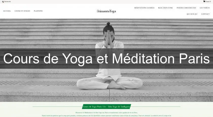 Cours de Yoga et Méditation Paris
