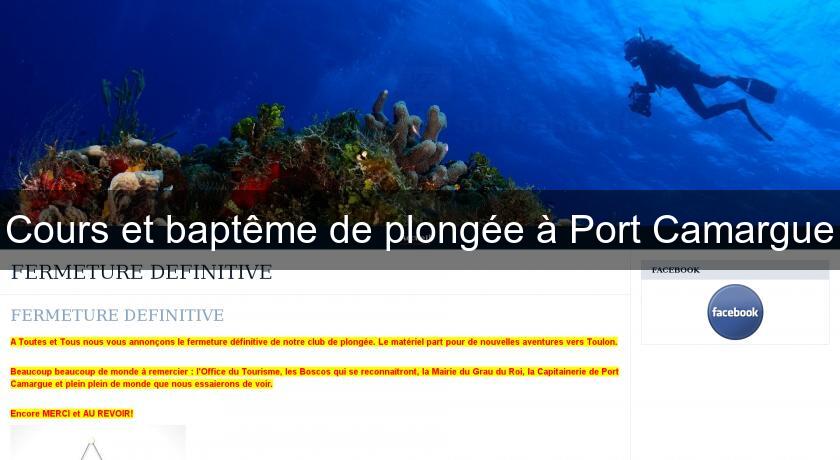 Cours et baptême de plongée à Port Camargue