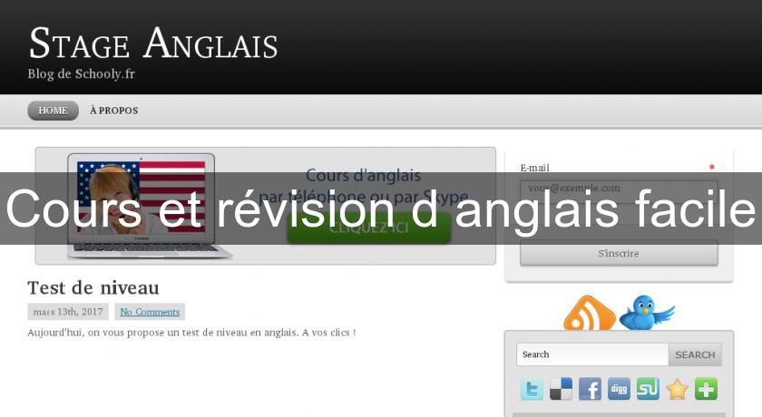 Cours et révision d'anglais facile Cours et révision d'anglais facile
