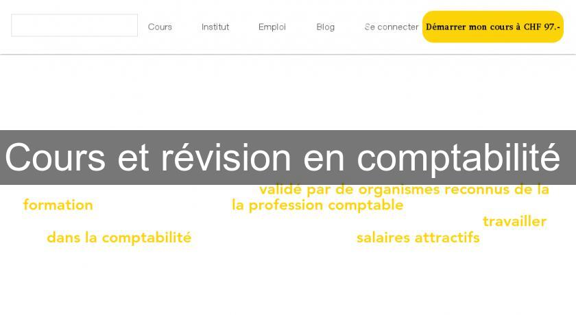 Cours et révision en comptabilité 