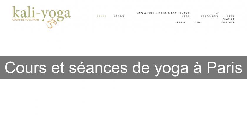 Cours et séances de yoga à Paris