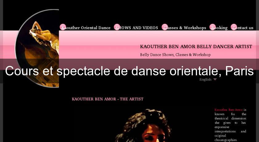 Cours et spectacle de danse orientale, Paris