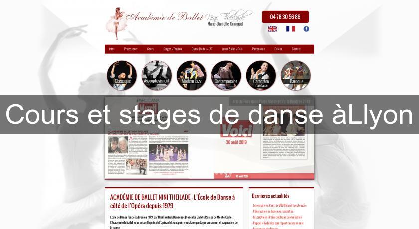 Cours et stages de danse àLlyon