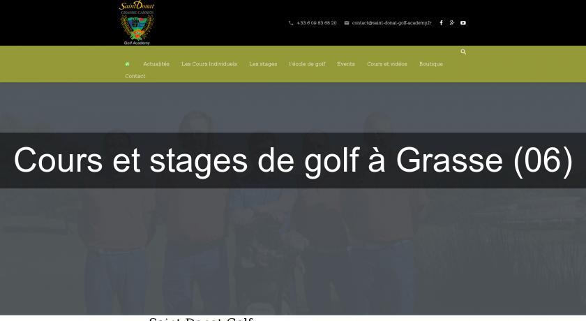 Cours et stages de golf à Grasse (06) Cours et stages de golf à Grasse (06)