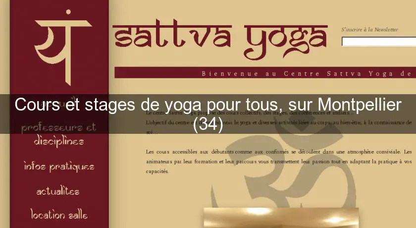 Cours et stages de yoga pour tous, sur Montpellier (34)