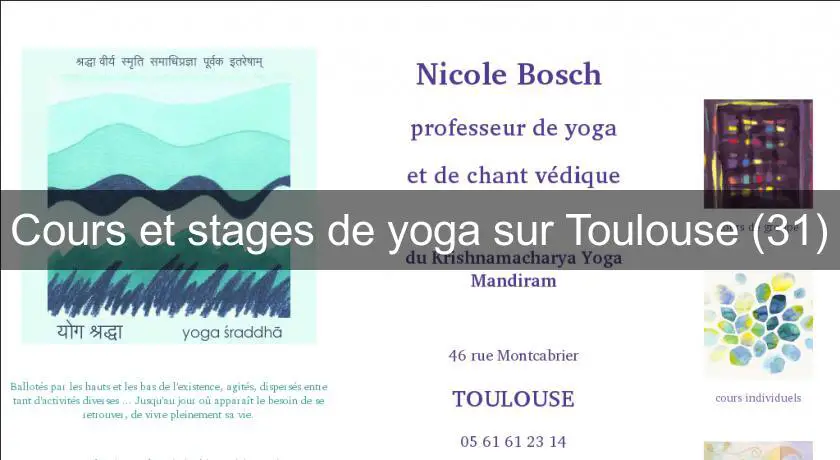 Cours et stages de yoga sur Toulouse (31)