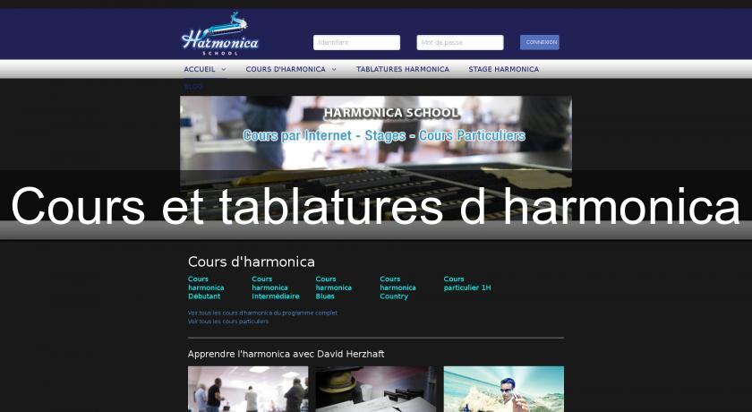 Cours et tablatures d'harmonica Cours et tablatures d'harmonica