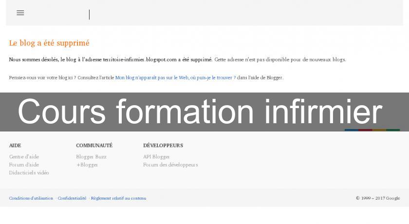 Cours formation infirmier 