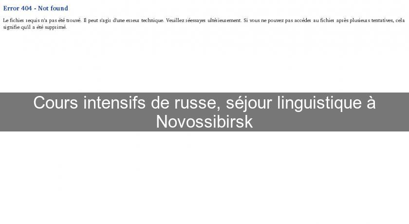 Cours intensifs de russe, séjour linguistique à Novossibirsk