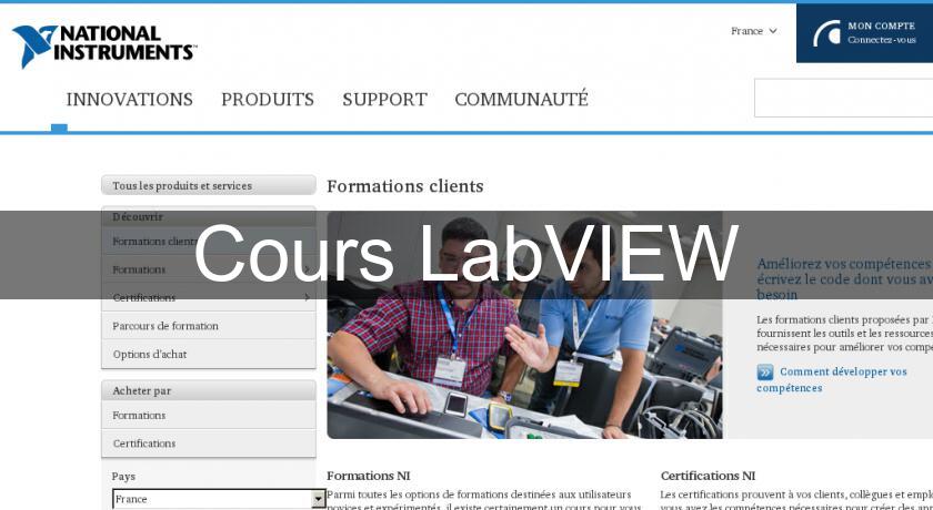 Cours LabVIEW Cours LabVIEW