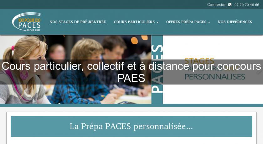 Cours particulier, collectif et à distance pour concours PAES Cours particulier, collectif et à distance pour concours PAES