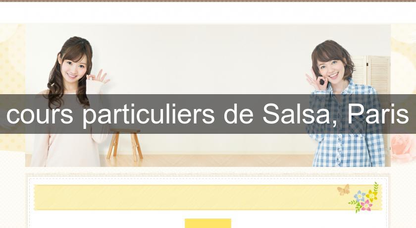 cours particuliers de Salsa, Paris