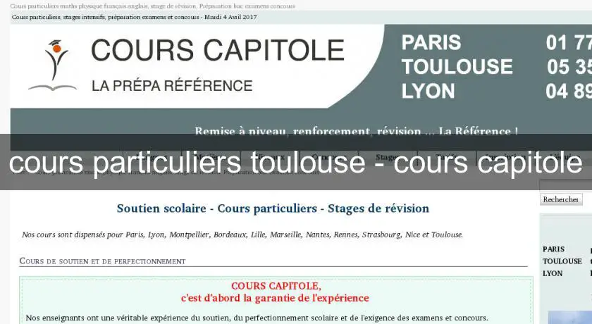 cours particuliers toulouse - cours capitole