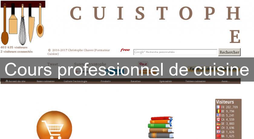 Cours professionnel de cuisine Cours professionnel de cuisine