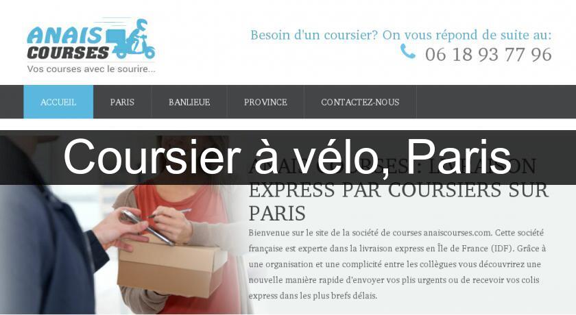 Coursier à vélo, Paris Coursier à vélo, Paris