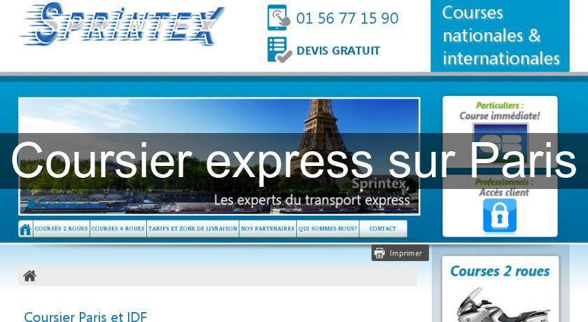 Coursier express sur Paris