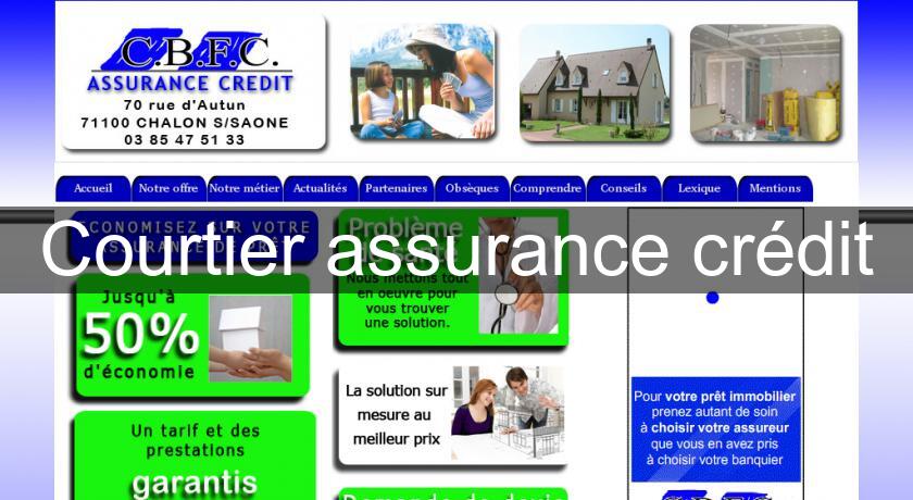Courtier assurance crédit