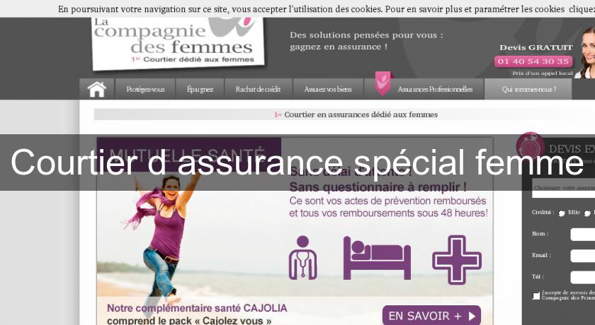 Courtier d'assurance spécial femme