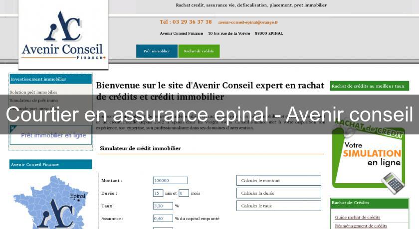 Courtier en assurance epinal - Avenir conseil Courtier en assurance epinal - Avenir conseil