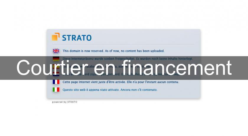 Courtier en financement Courtier en financement