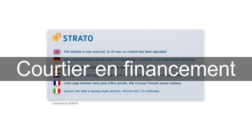 Courtier en financement