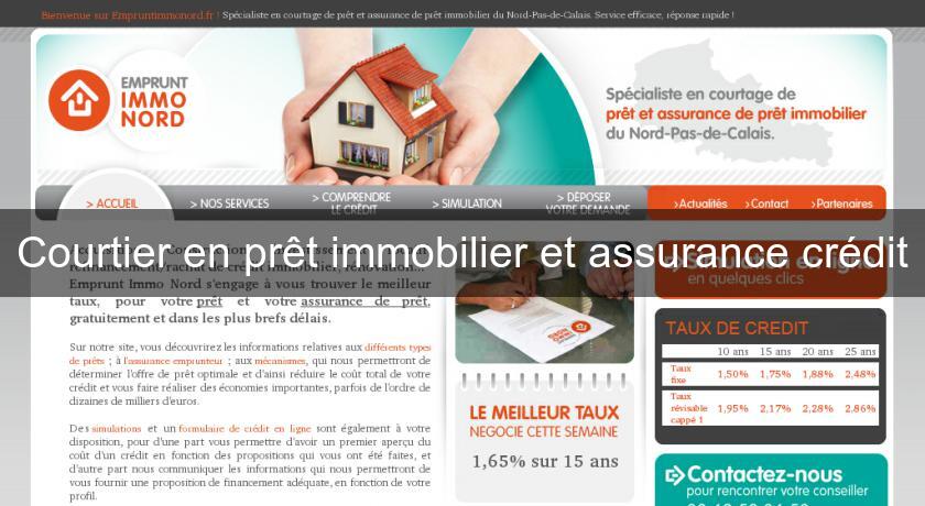 Courtier en prêt immobilier et assurance crédit