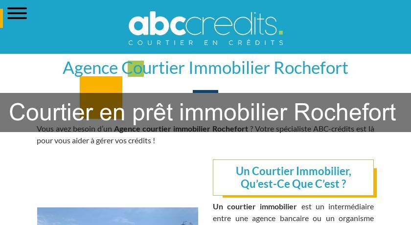 Courtier en prêt immobilier Rochefort 