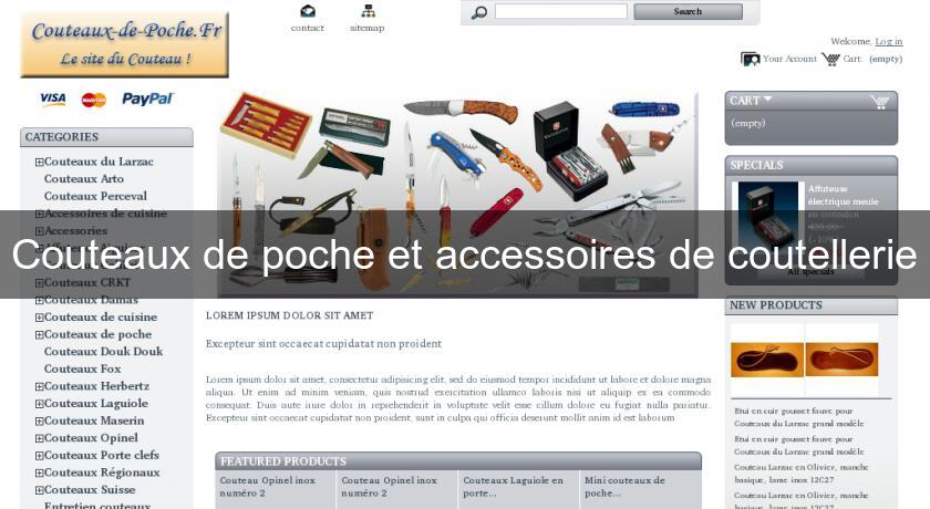 Couteaux de poche et accessoires de coutellerie