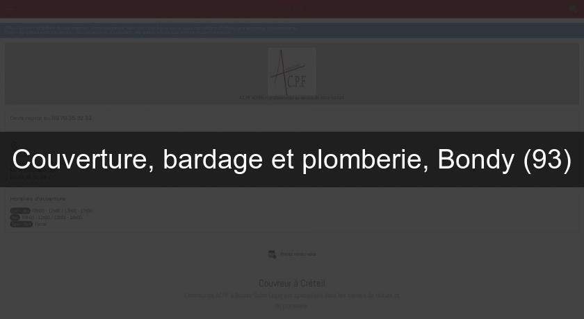 Couverture, bardage et plomberie, Bondy (93) Couverture, bardage et plomberie, Bondy (93)