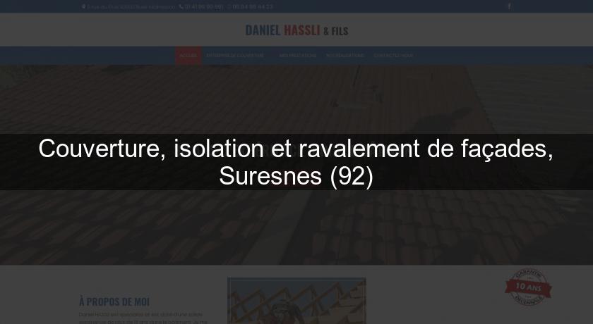 Couverture, isolation et ravalement de façades, Suresnes (92)