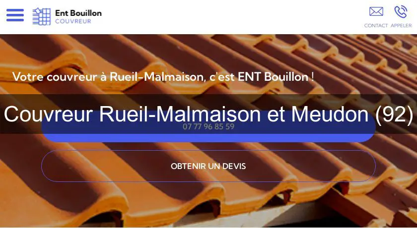 Couvreur Rueil-Malmaison et Meudon (92)