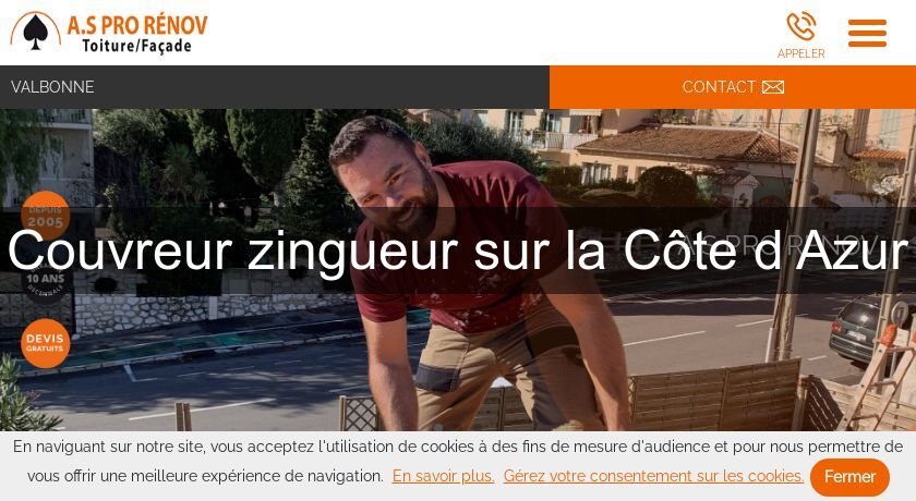 Couvreur zingueur sur la Côte d'Azur Couvreur zingueur sur la Côte d'Azur