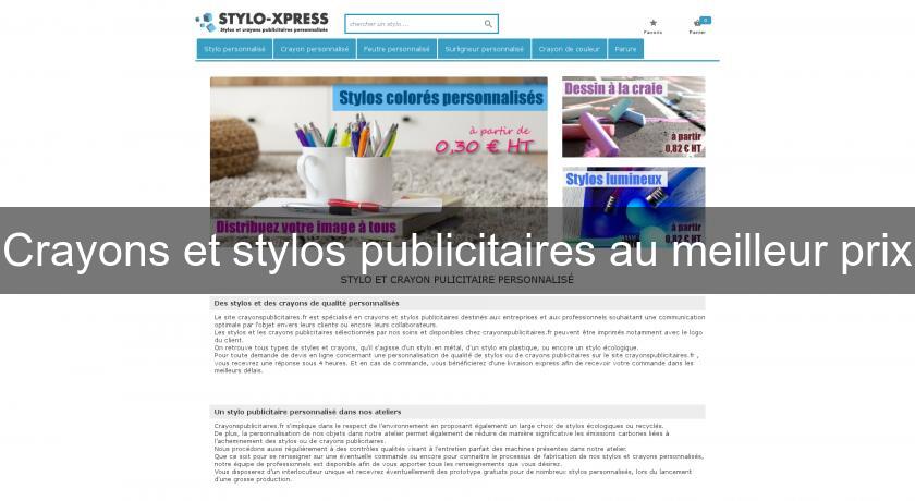 Crayons et stylos publicitaires au meilleur prix Crayons et stylos publicitaires au meilleur prix