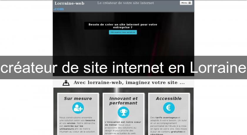 créateur de site internet en Lorraine créateur de site internet en Lorraine