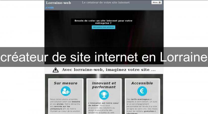 créateur de site internet en Lorraine