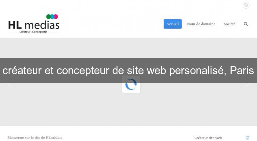 créateur et concepteur de site web personalisé, Paris