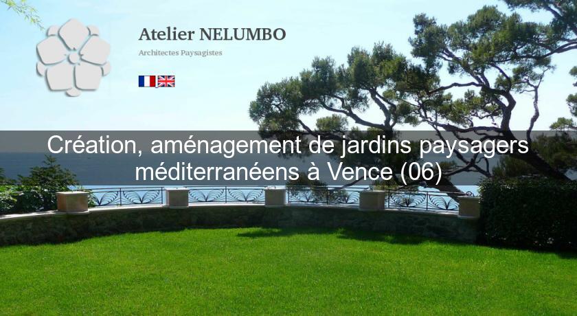 Création, aménagement de jardins paysagers méditerranéens à Vence (06)