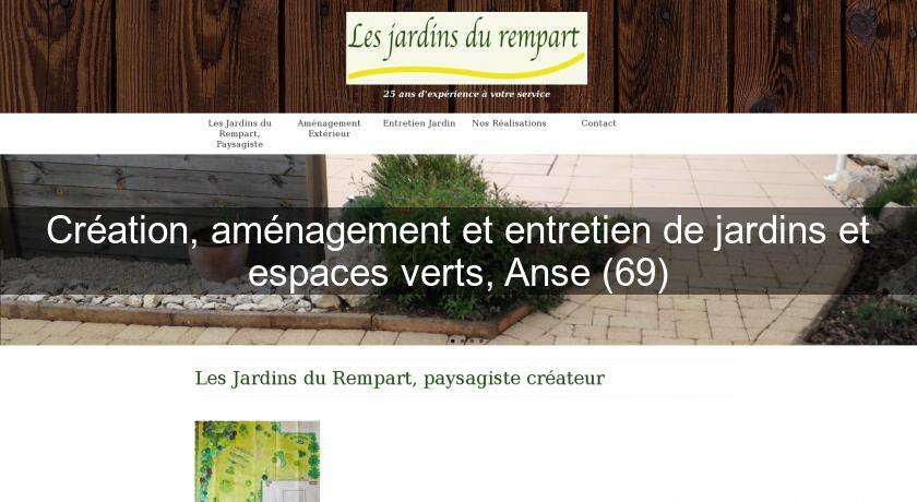 Création, aménagement et entretien de jardins et espaces verts, Anse (69)