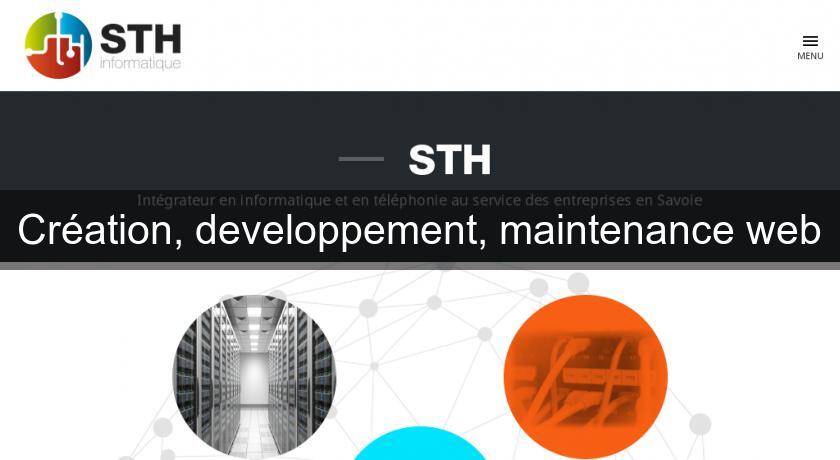 Création, developpement, maintenance web Création, developpement, maintenance web