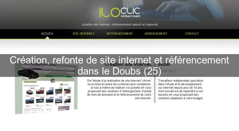 Création, refonte de site internet et référencement dans le Doubs (25)