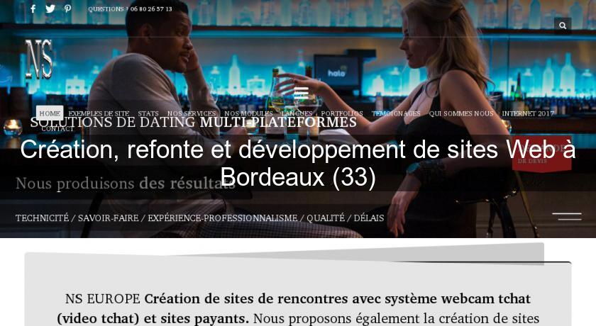 Création, refonte et développement de sites Web à Bordeaux (33)