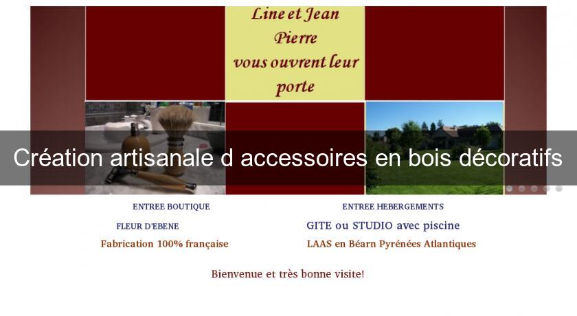 Création artisanale d'accessoires en bois décoratifs